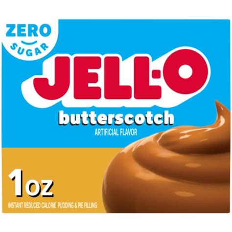 Jell O Zero Sugar Butterscotch Flavor Instant Pudding And Pie Filling 1