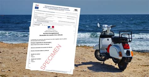 Certificat cession scooter PDF à remplir pour vendre son scooter