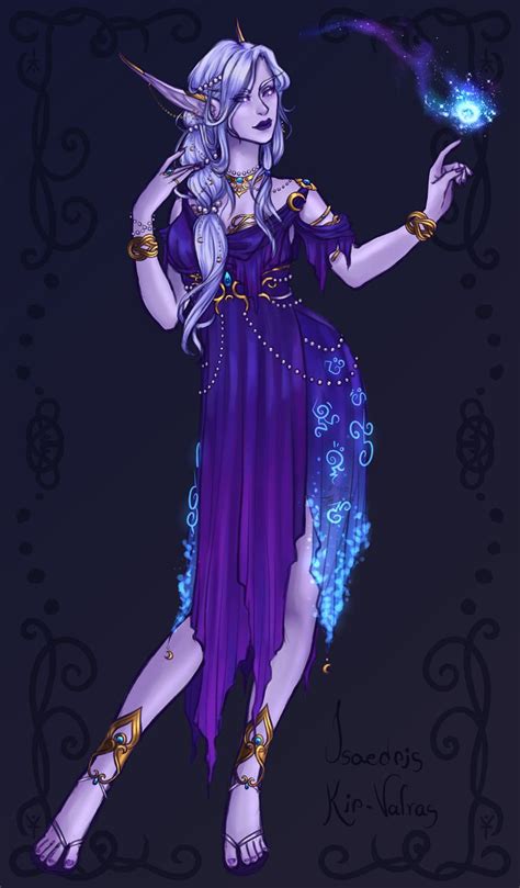 Priestess Nightwinter Warcraft Art Dungeons And Dragons Characters