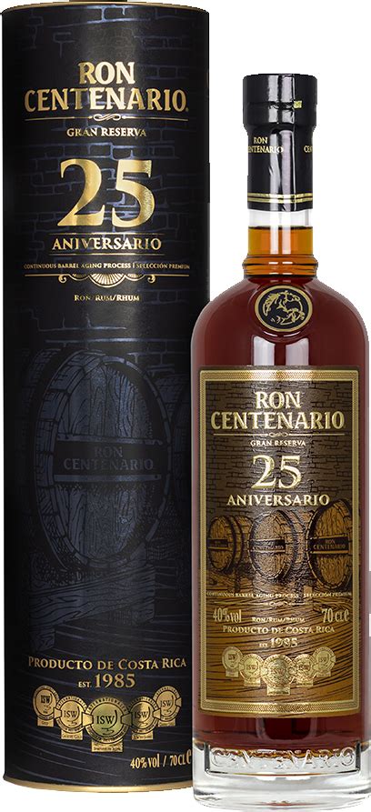 Centenario Rum 25 Years Old Gran Reserva 07l E Shop Global Wines