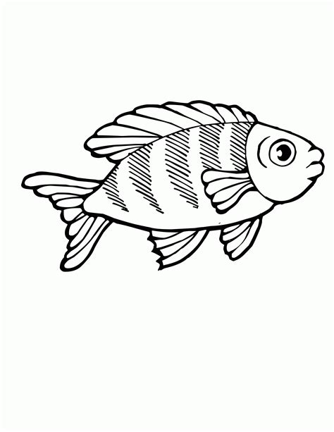 Sea Fish Coloring Pages - Coloring Home