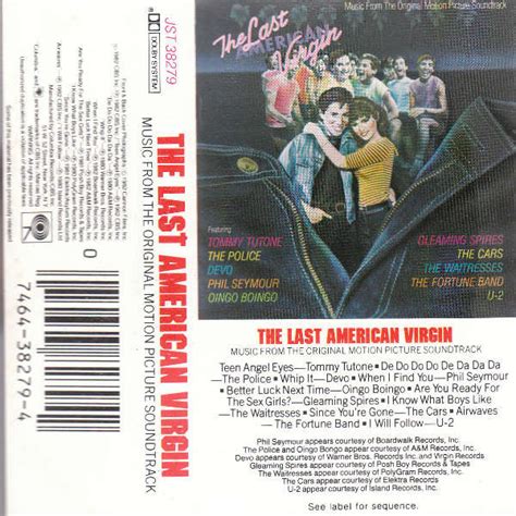 Music From The Original Motion Picture Soundtrack The Last American Virgin 1982 Cassette