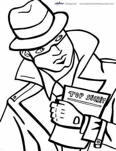 Spy Coloring Printable Printables Detective Coolest Vbs