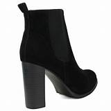Photos of Black Suede Ankle Boots With Heel