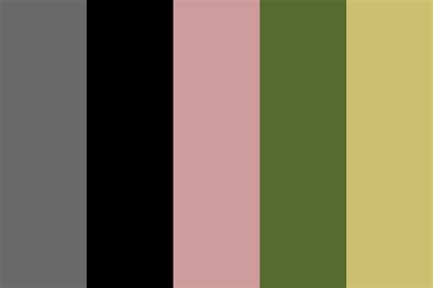 Wedding Gray Gold Green Color Palette