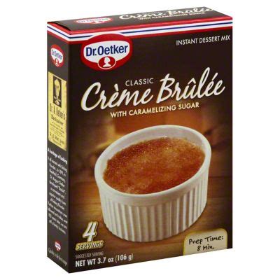 Dr Oetker Classic Creme Brulee With Caramelizing Sugar Instant Dessert