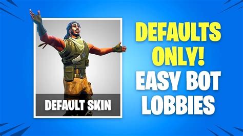 Here is a fortnite chapter 2: The REAL way to get into *BOT LOBBIES* in Fortnite (Easy ...