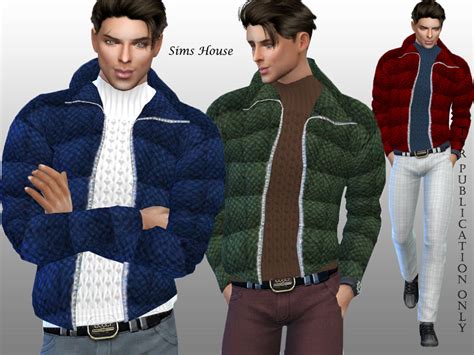 Mens Open Jacket With Sweater The Sims 4 Catalog