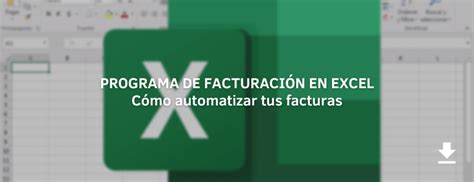 Programa De Facturación En Excel Descarga Gratis