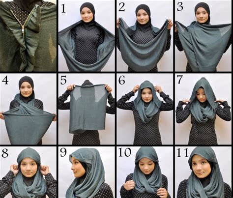 Hijab Tutorial Cara Memakai Jilbab Pashmina Wajah Bulat For Round