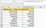 How to Do Currency Conversion using VLOOKUP in Excel - Sheetaki