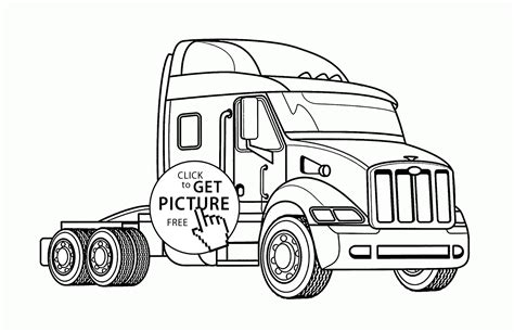 Printable bugatti coloring pages for kids. Real Semi Truck coloring page for kids, transportation ...