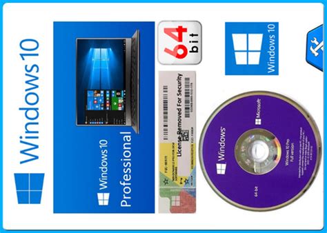 Microsoft Windows 10 Pro Software 64 Bit Oem Package Original License