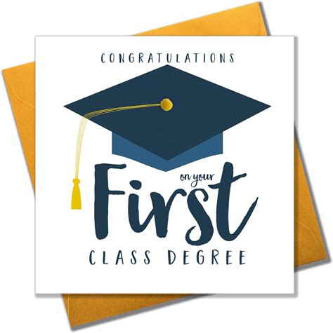 Pom Pom Congratulations On Your First Class Degree Greeting Card