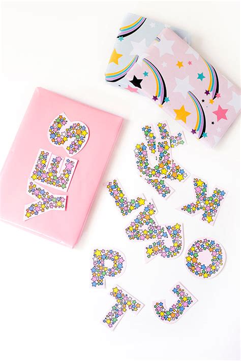 Printable Rainbow Star Letters Make And Tell