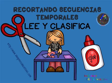 Secuencias temporales con pictogramas, lee, recorta y clasifica