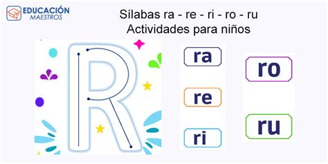 Sílabas Ra Re Ri Ro Ru Fichas De Actividades