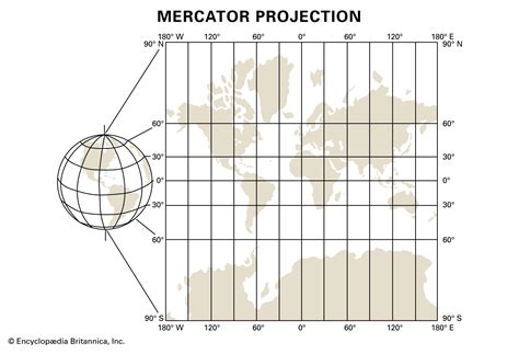 Mercator Projection Map