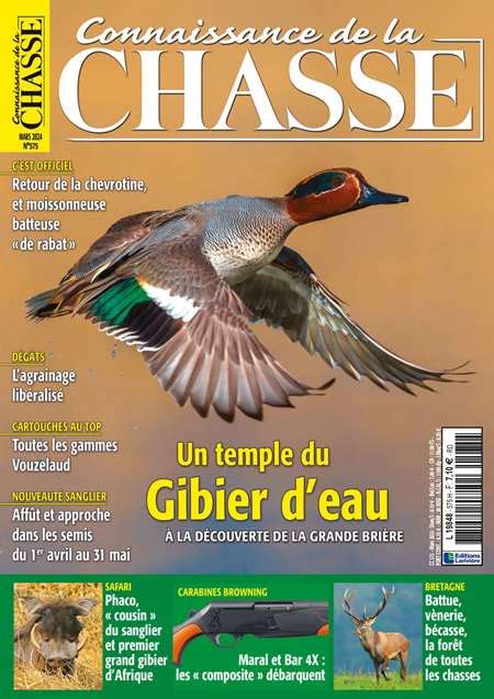 Abonnement Magazine CONNAISSANCE DE LA CHASSE France Abonnements