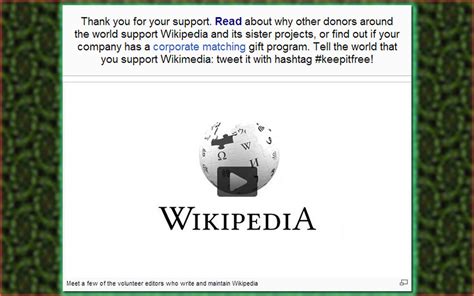 Wikipedia Donation 2013 The Need To Create