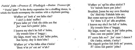 “juba This Juba That” The History And Appropriation Of Patting Juba Music 345 Race