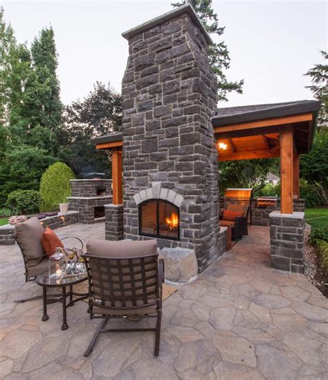 Double Sided Outdoor Fireplaces Premier Backyard Living Outdoor