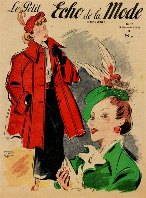 Vintage Fashion Prints from the 1940's