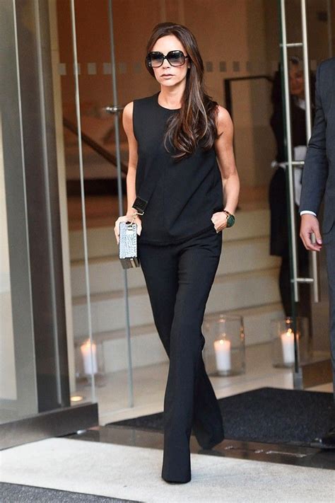 Victoria Beckham Casual Style Victoria Beckham Outfits With Bootcut