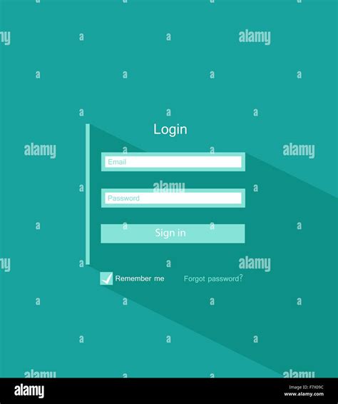 Creative Login Form Ui Template Hi Res Stock Photography And Images Alamy