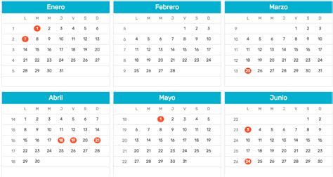 Calendario Colombiano Con Festivos 2019