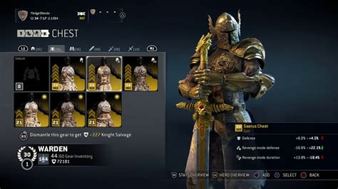 For Honor Quick Look At Epic Gear For Warden Youtube