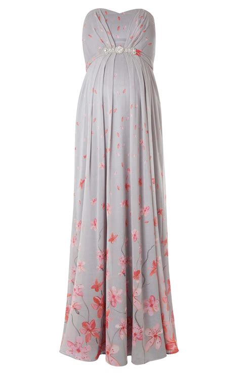 Annabella Silk Maternity Gown Peach Blossom Maternity Wedding Dresses Evening Wear And Party