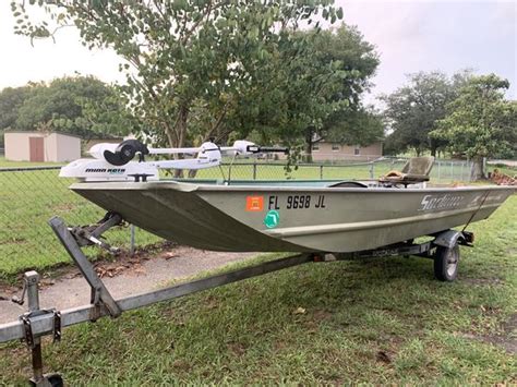 16ft Jon Boat With Trolling Motor For Sale In Clermont Fl Offerup