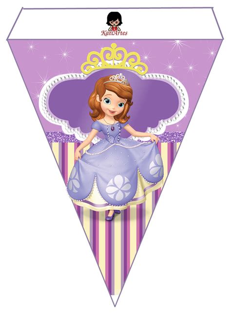 Banderines Para Cumpleaños De La Princesa Sofía Para Imprimir Gratis