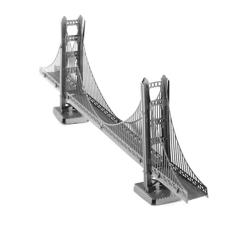 The web color gold is sometimes referred to as golden to distinguish it from the color metallic gold. Metal Earth Golden Gate Bridge Metal Model Kits - Innovatoys