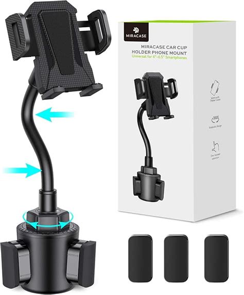 Car Cup Holder Phone Mount Upgraded Miracase Adjustable