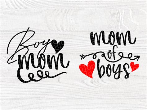 Boy Mom Svg Bundle Mom Of Boys Mama Cricut Files