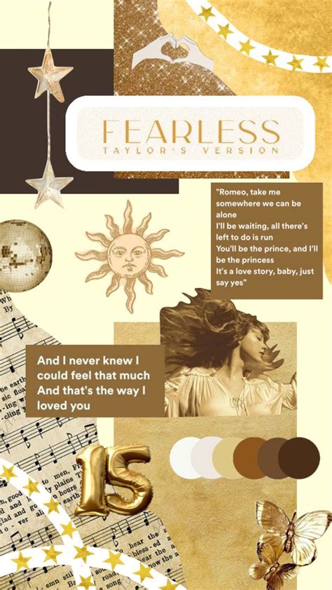Eras Tour Vibes Aesthetic Inspiration Fearless Collage Taylor Swift