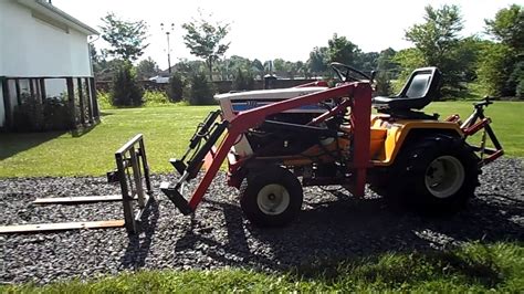 Cub Cadet 1772 Loader With Homemade Quick Attach Youtube