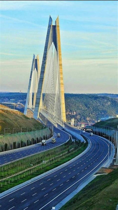 Yavuz Sultan Selim Puente Estambul Bridge Bridge Photography Big River