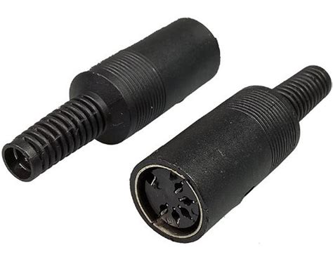 Pair Female 5 Pin Din Socket Connectors All Top Notch