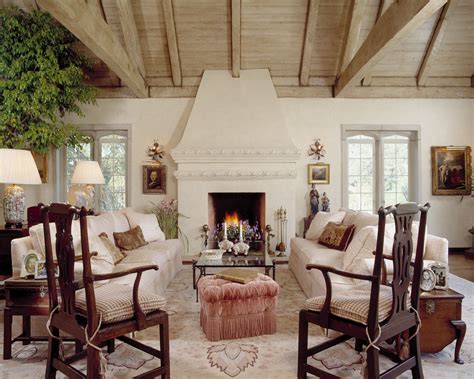 English Tudor Living Room Montecito California Tudor Style Homes