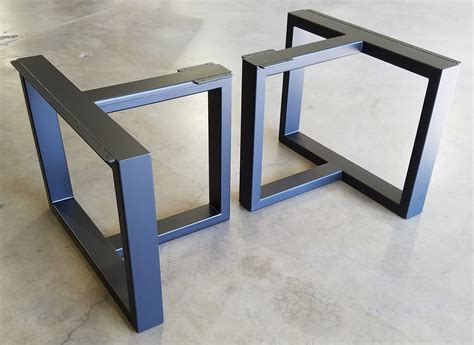 We love that it somehow manages to look somewhere between worn, shiny and new, and fashionably chic, all at once! Custom Metal Table Legs by Urban Ironcraft | CustomMade.com