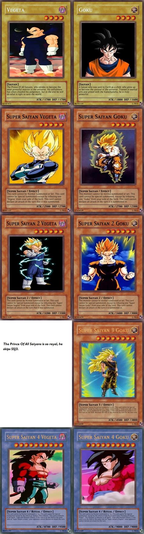 Goku And Vegeta Yugioh Card Collab By Inglip007 On Deviantart