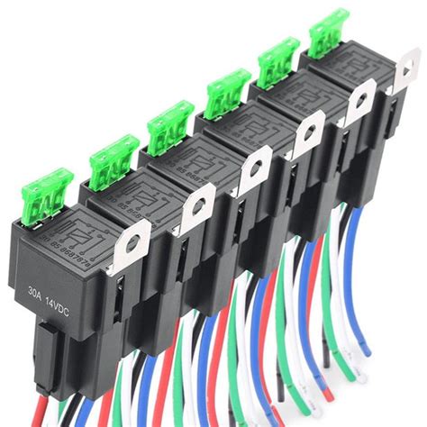Ruibeauty 30a Fuse Relay Switch Harness Set 12v Dc 4 Pin Spst