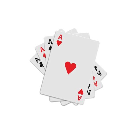 Four Aces Playing Cards Icon Realistic Style 14164516 Vector Art At