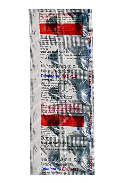 Telminorm Bxl Mg Er Order Telminorm Bxl Mg Tablet Er Online At Truemeds