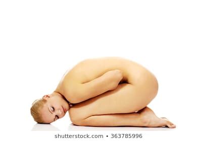 Nude Depressed Woman Curled On Floor Foto Stok 357878330 Shutterstock