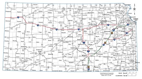 Map Of Kansas Cities And Roads Gis Geography