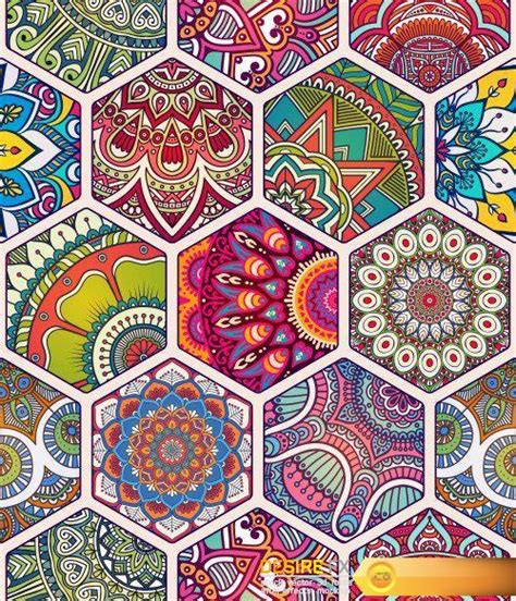Download Ethnic Floral Seamless Pattern Abstract Ornamental Pattern